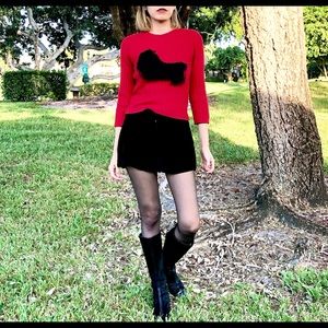 Sonia Rykiel Vintage Sweater with Appliqué in Size S